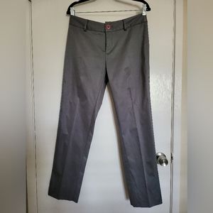 Gray straight cut slacks